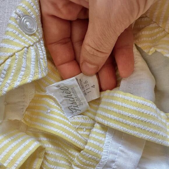 Vintage Fischel by Johnston‎ Romper Yellow Turtles size 4 - Picture 7 of 15